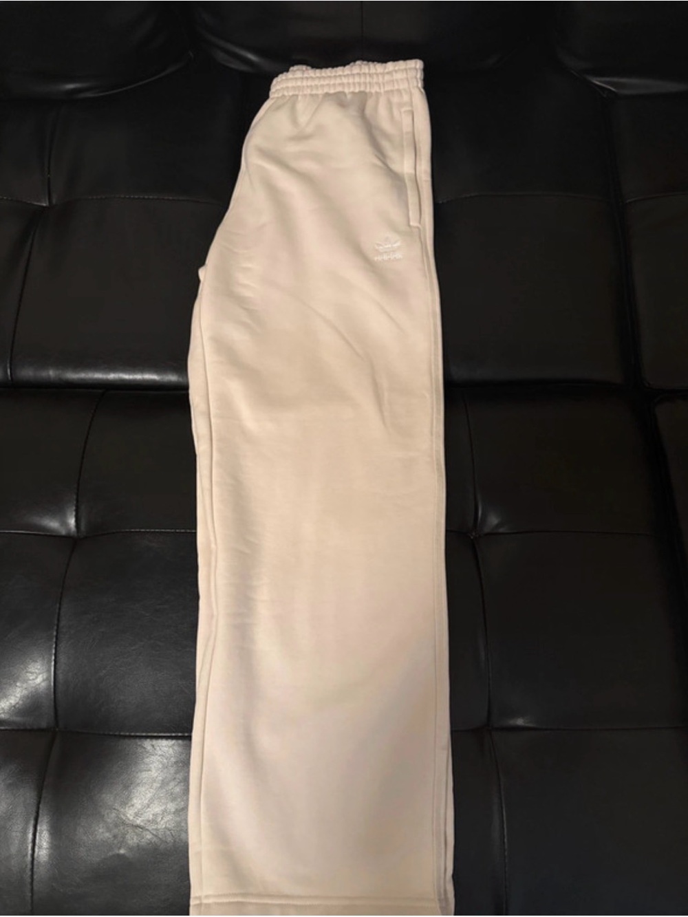 Adidas Cream Men’s Baggy Straight Leg Sweats